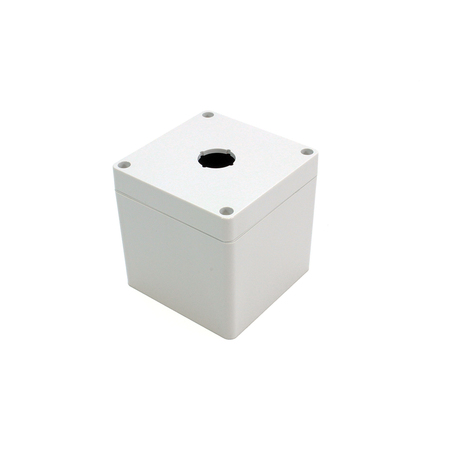 HAMMOND 1 hole, 22.5mm, Pushbutton Enclosureosure, Polycarbonate 1554EE 1554MPB1A